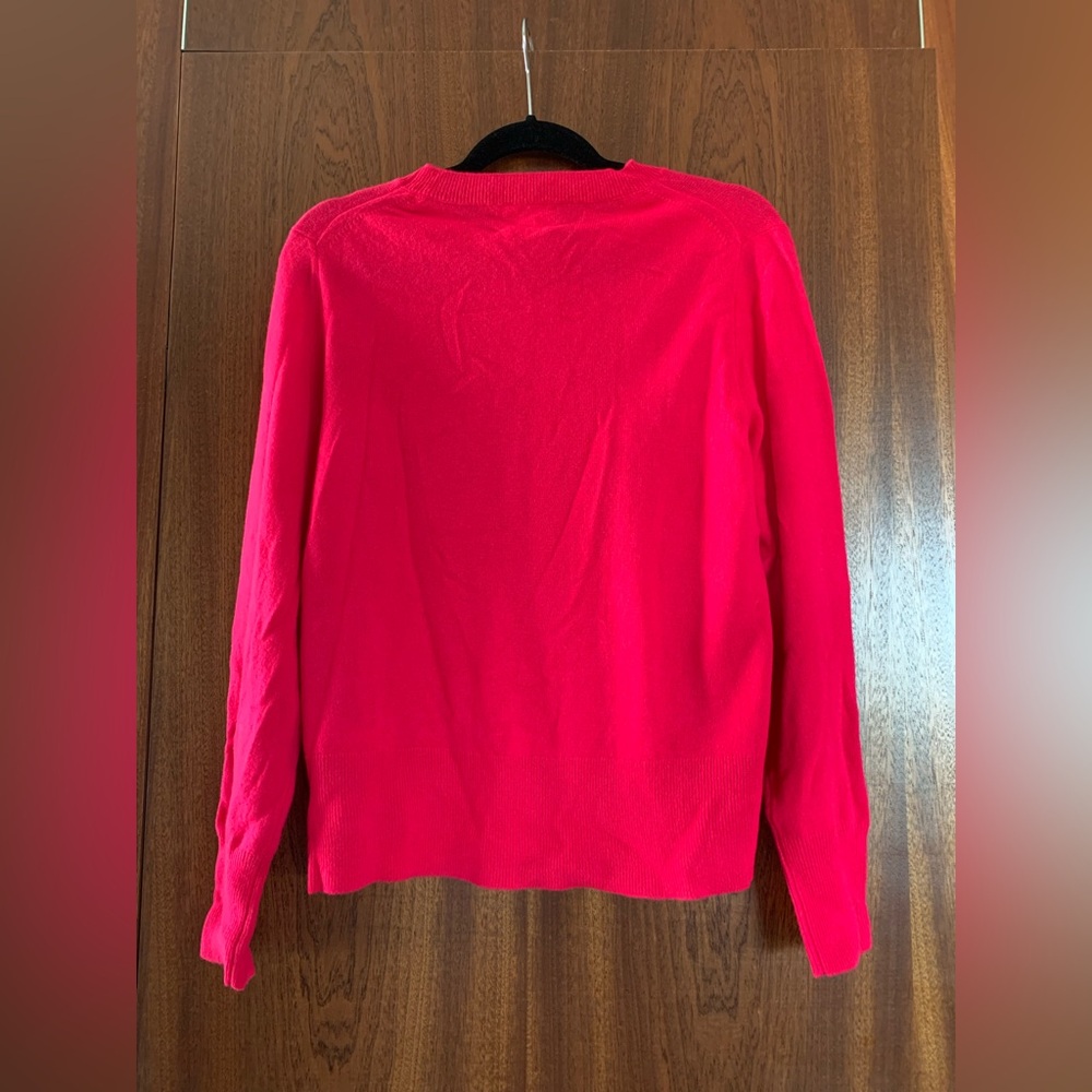 J. Crew Cashmere Sweater in Bold Pink - Picture 3 of 8